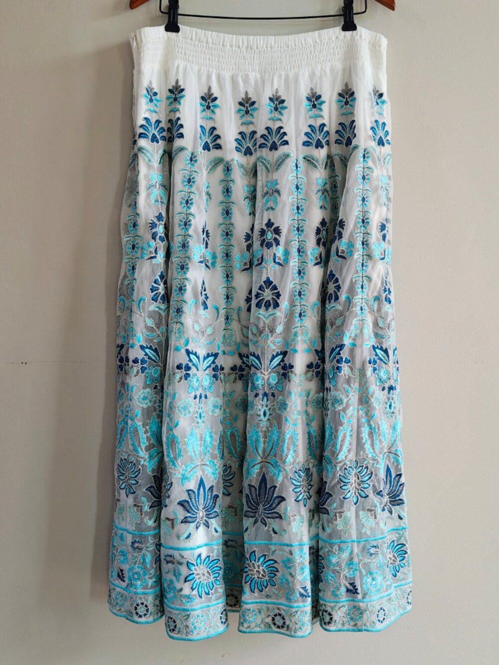 SOFT SURROUNDINGS Alexandria Embroidered Skirt - Picture 4 of 9
